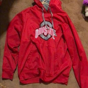 Ohio state red hoodie size large.